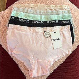 Hurley Women's Cotton Panties 5 Pack NWT